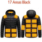Chaqueta Térmica Inteligente 17 Zonas de Calor – Impermeable y Recargable