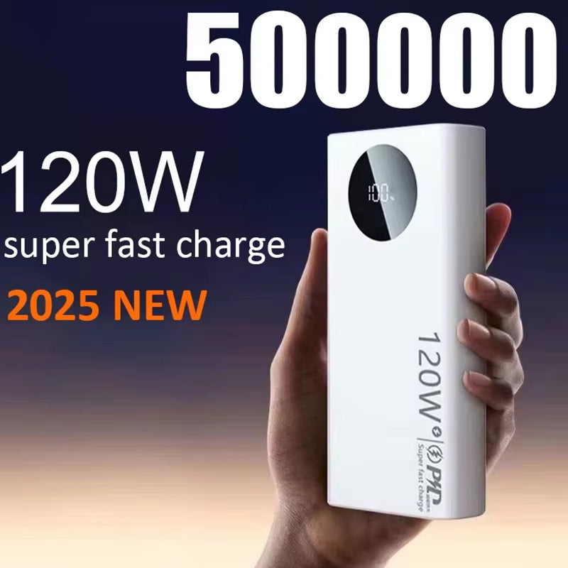 Power Bank 120W Super Fast Charge – Carga Ultra Rápida y Gran Capacidad