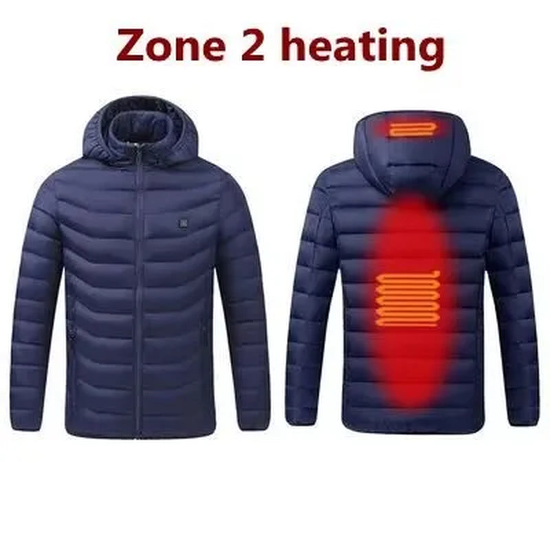 Chaqueta Térmica Inteligente 17 Zonas de Calor – Impermeable y Recargable