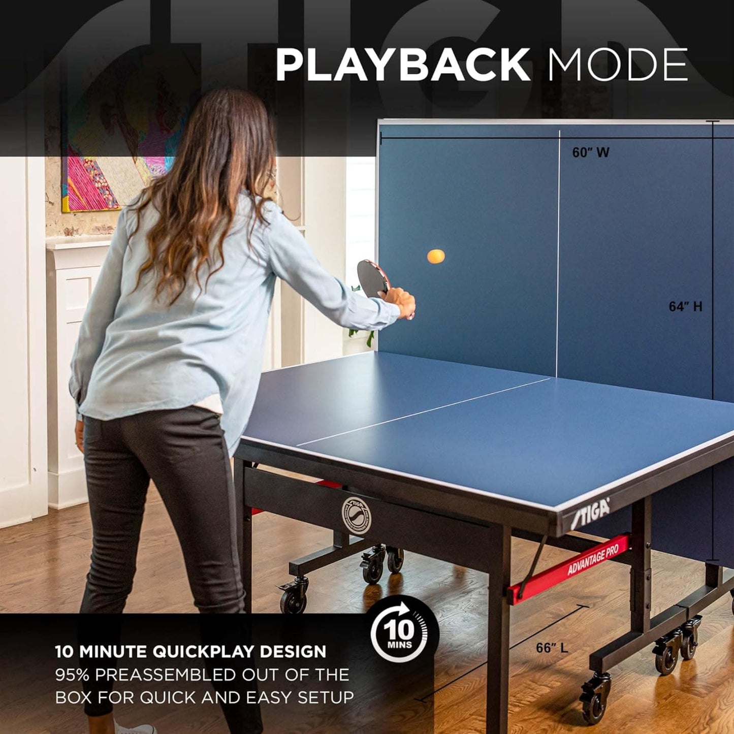 Mesa de ping pong profesional plegable con ruedas – calidad premium para entrenamiento y diversión