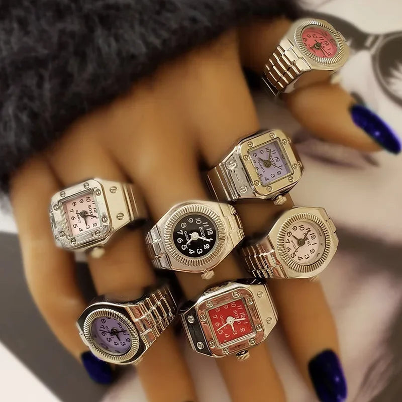 Anillos Reloj Vintage – Estilo Retro y Elegancia Urbana