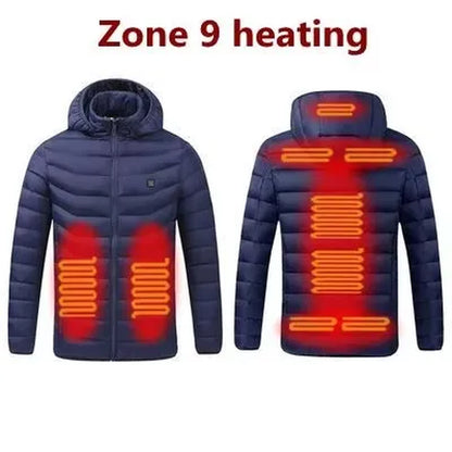 Chaqueta Térmica Inteligente 17 Zonas de Calor – Impermeable y Recargable