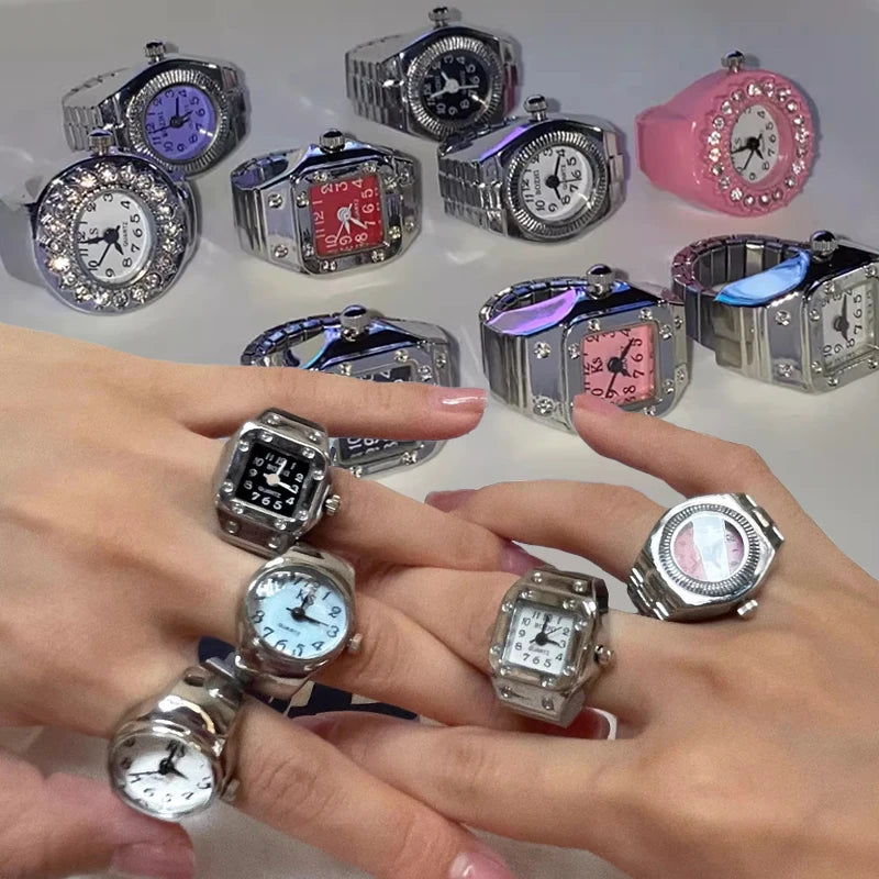 Anillos Reloj Vintage – Estilo Retro y Elegancia Urbana