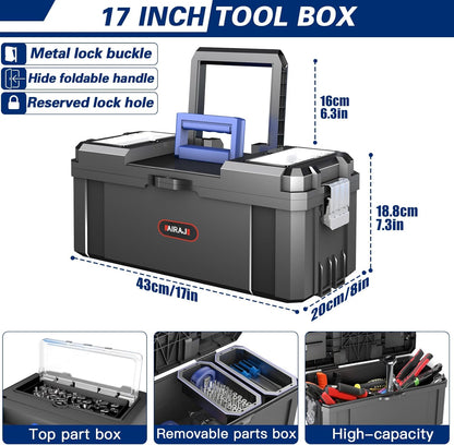 Caja de herramientas modular con ruedas – sistema 3 en 1 apilable y portátil