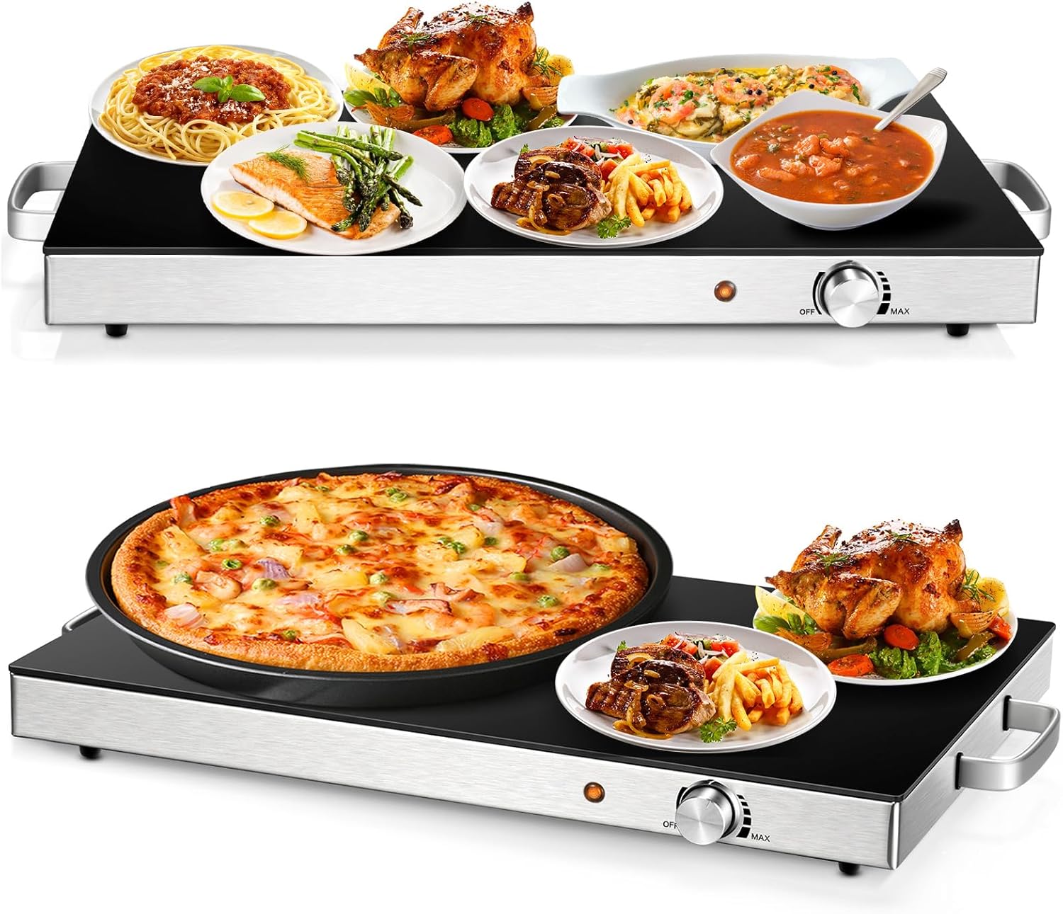 Plancha eléctrica doble – alta eficiencia térmica y diseño compacto para cocina moderna