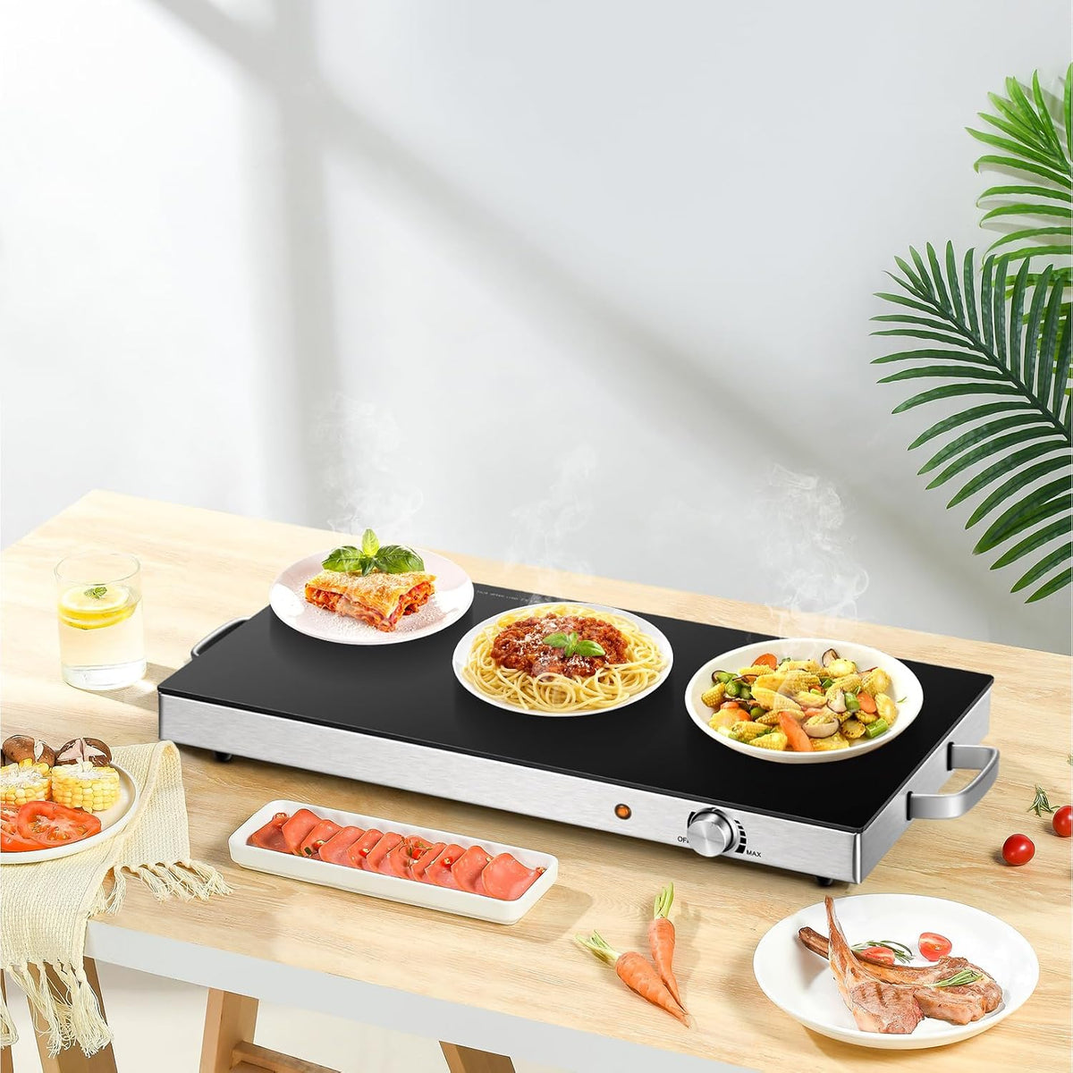 Plancha eléctrica doble – alta eficiencia térmica y diseño compacto para cocina moderna