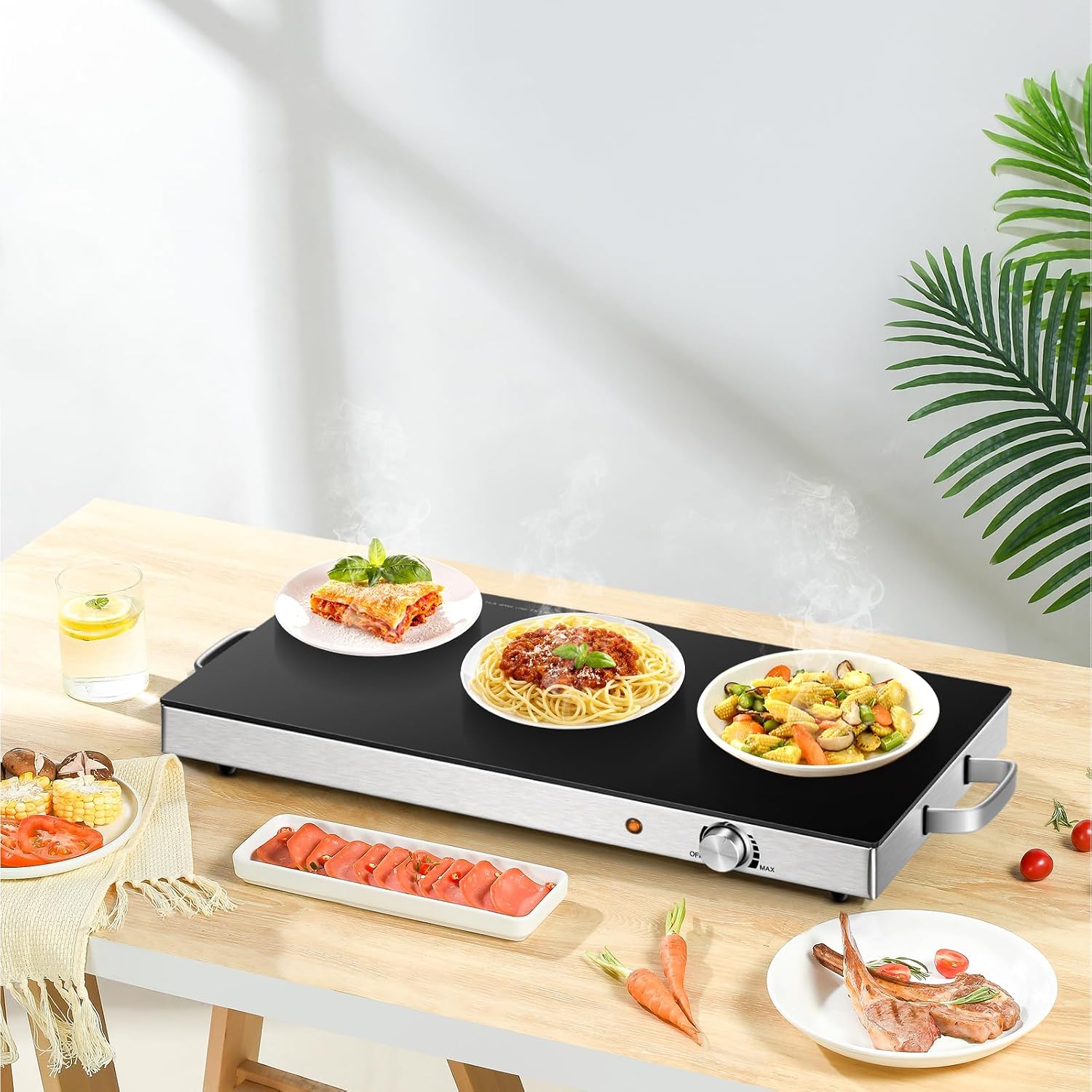 Plancha eléctrica doble – alta eficiencia térmica y diseño compacto para cocina moderna