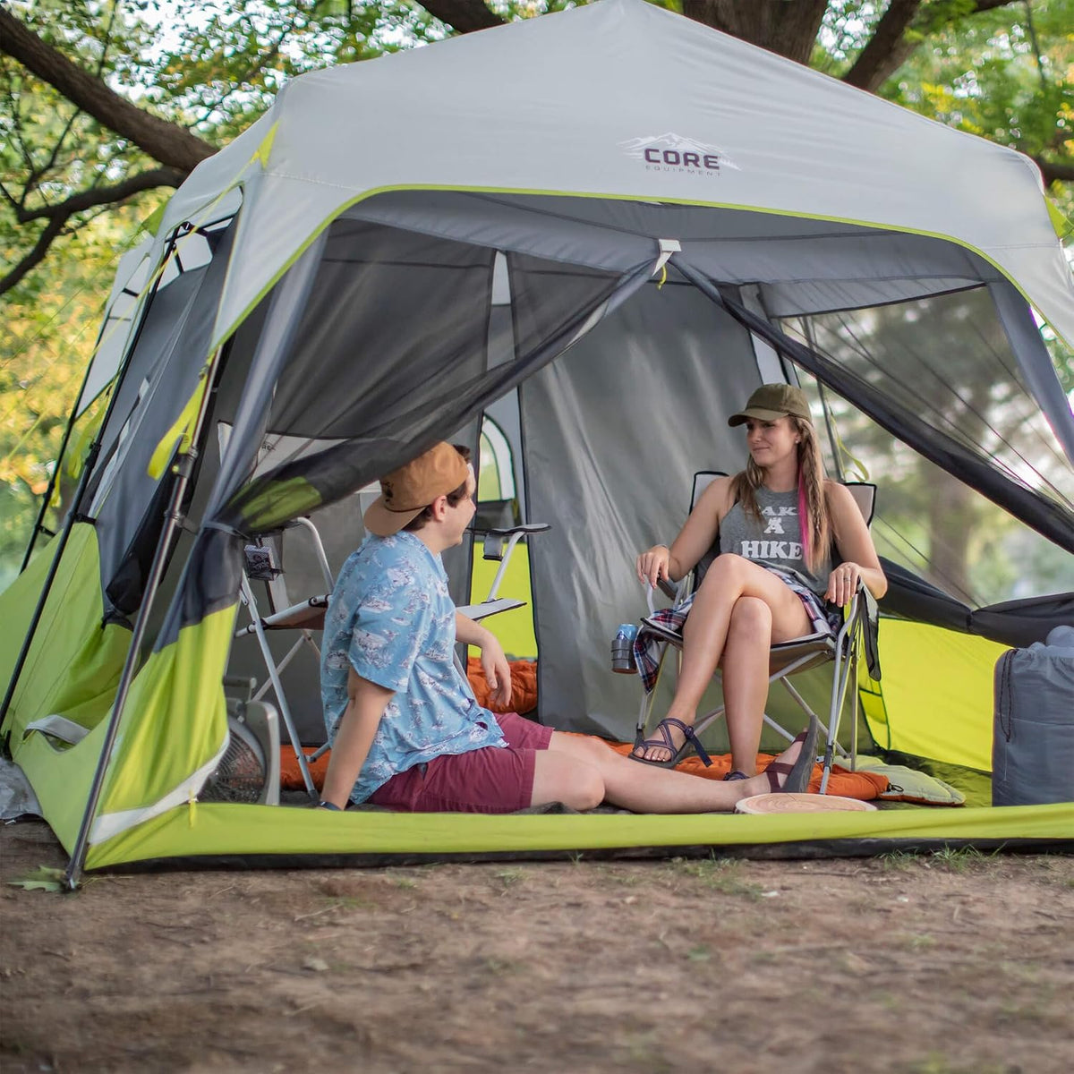 Carpa tipo cabaña instantánea para 9 personas – montaje rápido y resistente al agua