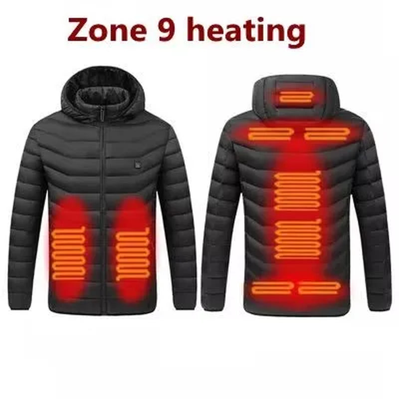 Chaqueta Térmica Inteligente 17 Zonas de Calor – Impermeable y Recargable