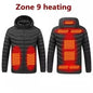 Chaqueta Térmica Inteligente 17 Zonas de Calor – Impermeable y Recargable