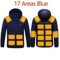 Chaqueta Térmica Inteligente 17 Zonas de Calor – Impermeable y Recargable