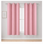 Cortinas opacas rosadas – diseño moderno con aislamiento térmico y bloqueo de luz