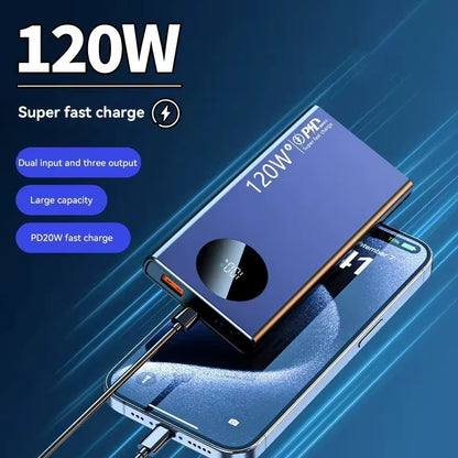 Power Bank 120W Super Fast Charge – Carga Ultra Rápida y Gran Capacidad