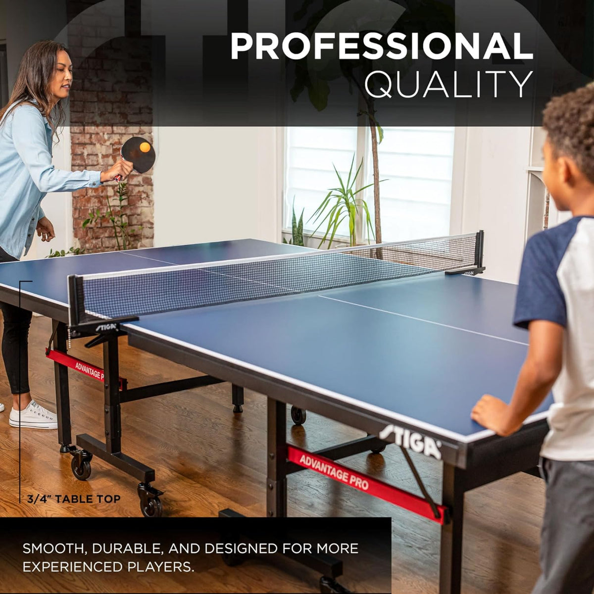 Mesa de ping pong profesional plegable con ruedas – calidad premium para entrenamiento y diversión