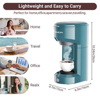 Cafetera individual portátil – diseño compacto con tecnología de preparación rápida