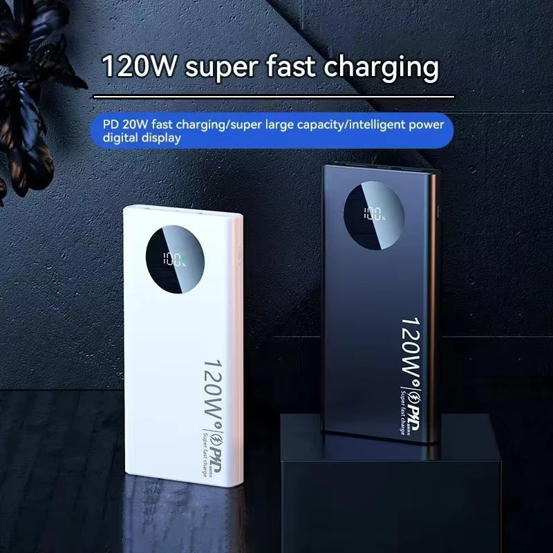 Power Bank 120W Super Fast Charge – Carga Ultra Rápida y Gran Capacidad